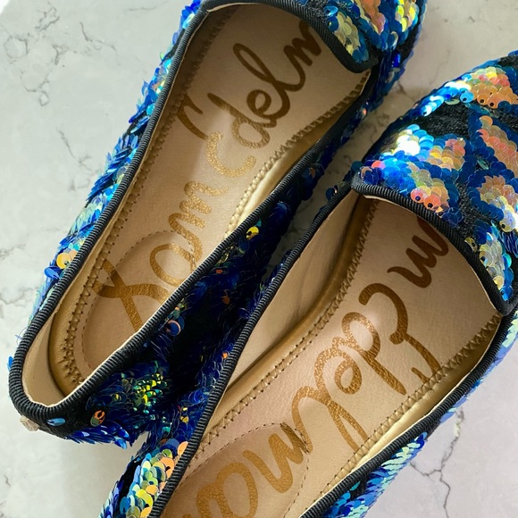 Sam Edelman “Jordy” sequin loafers, EUC - Picture 3 of 5